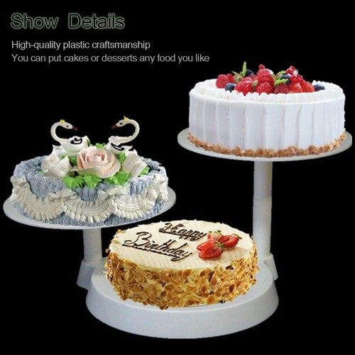 Tier white plastic cake - tier,